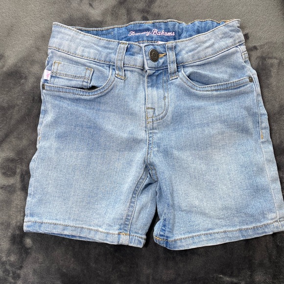 Tommy Bahama Kids Jean Shorts. Light Blue. Adjustable Waistband. Size 8. EUC. - Picture 1 of 6